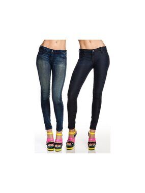 BLEULAB Reversible Detour Legging Carbon Dark Wash NWT 24 25 27